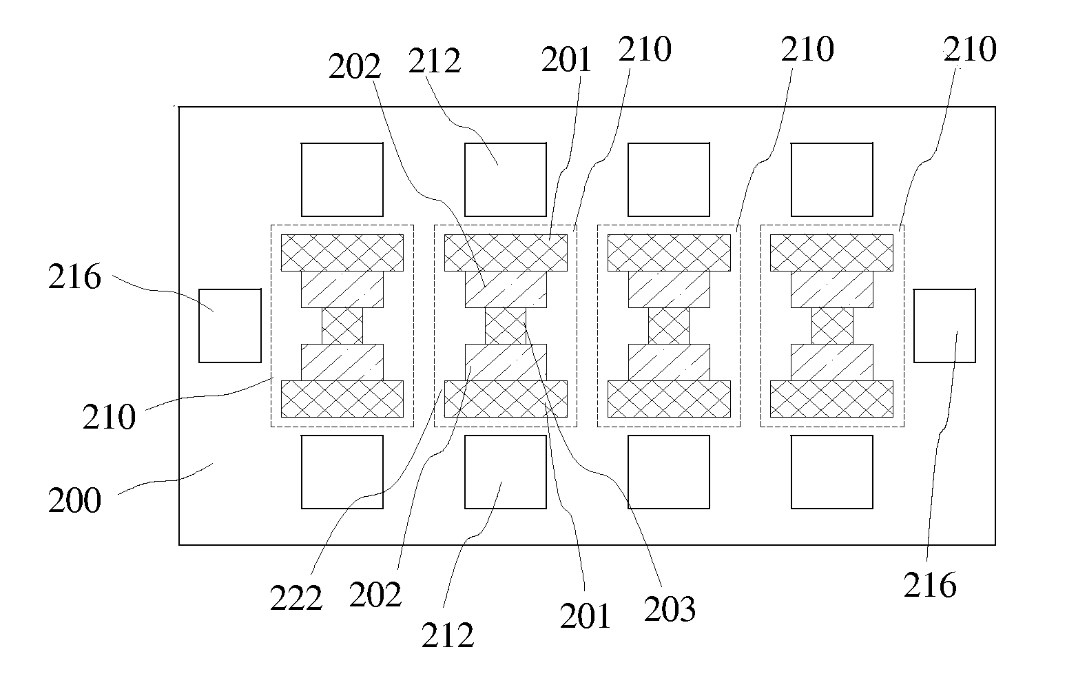 Area reduction for die-scale surface mount package chips