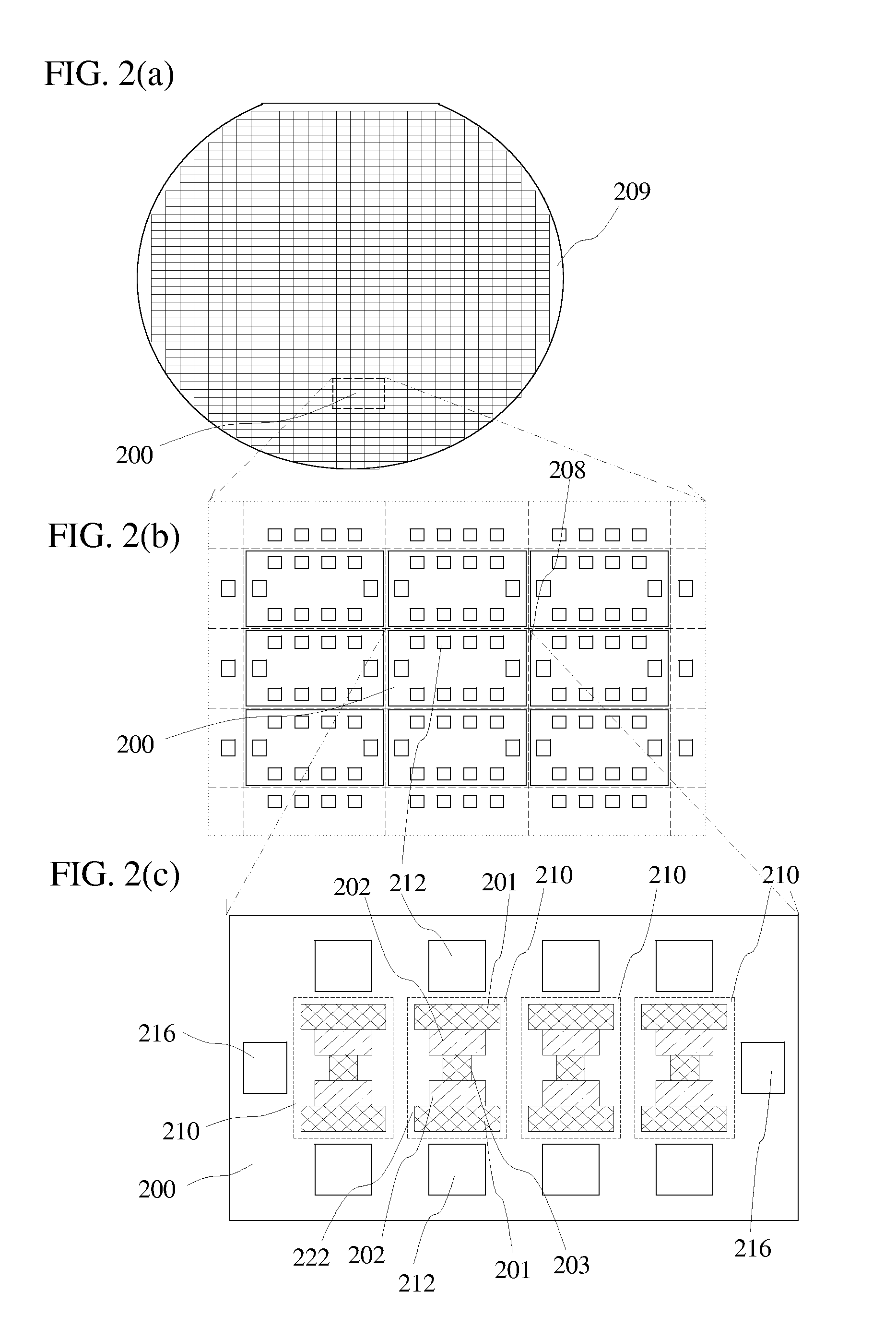Area reduction for die-scale surface mount package chips