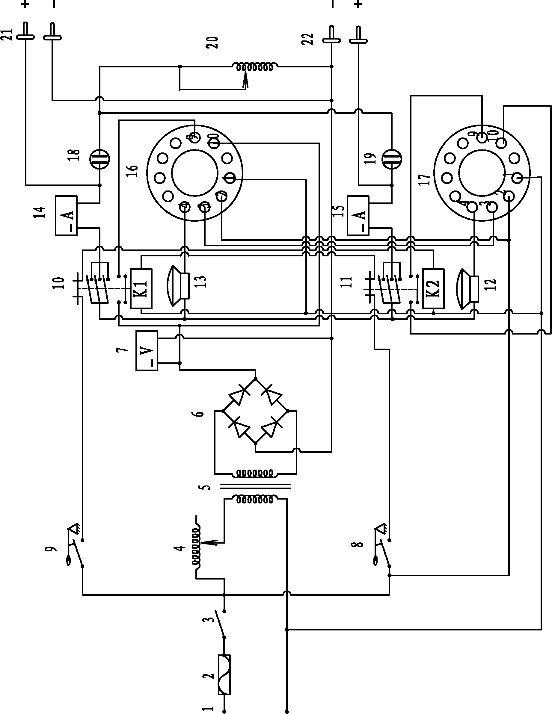 Overcurrent protector detection device