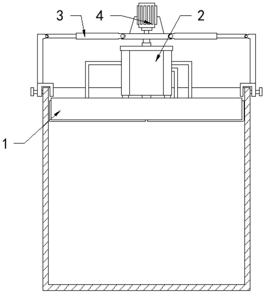 Supply mechanism of container inner wall cleaning device for machining