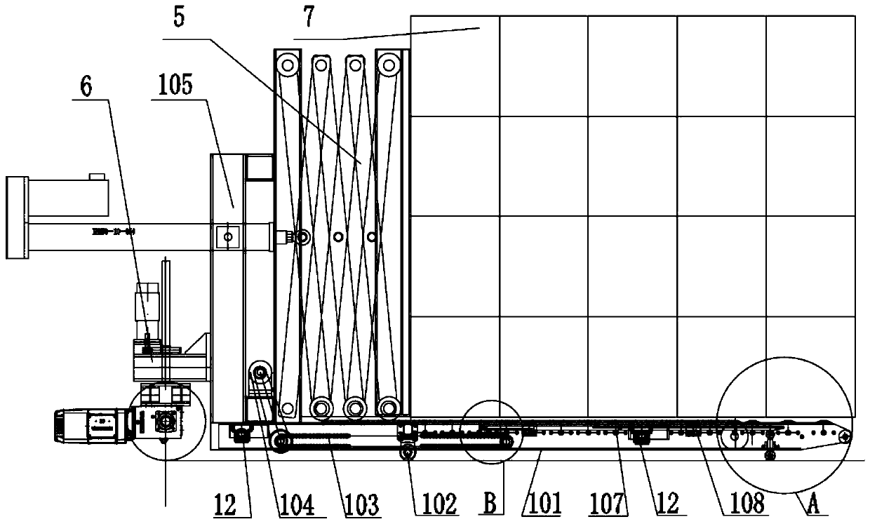 Large-scale truck tray-free automatic loader