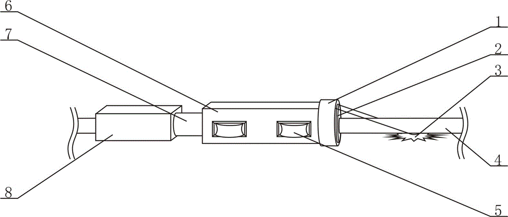 Deicing device for high-voltage line