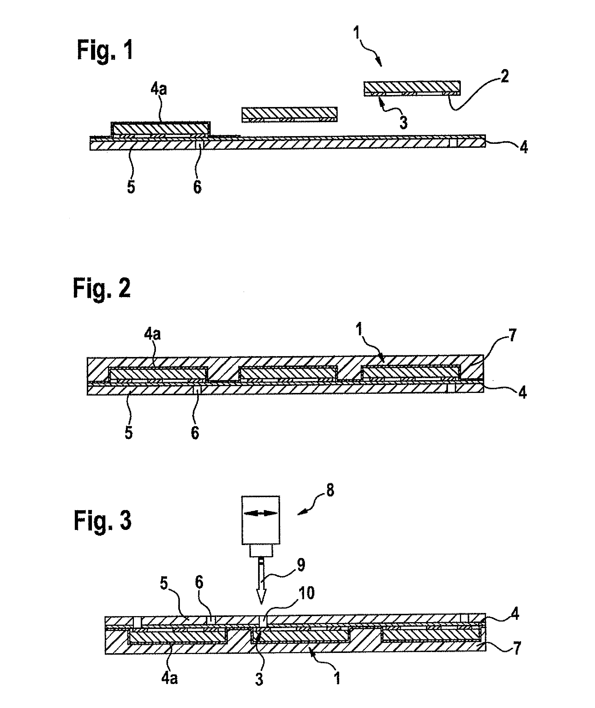 Method for producing a photovoltaic module having backside-contacted semiconductor cells, and photovoltaic module