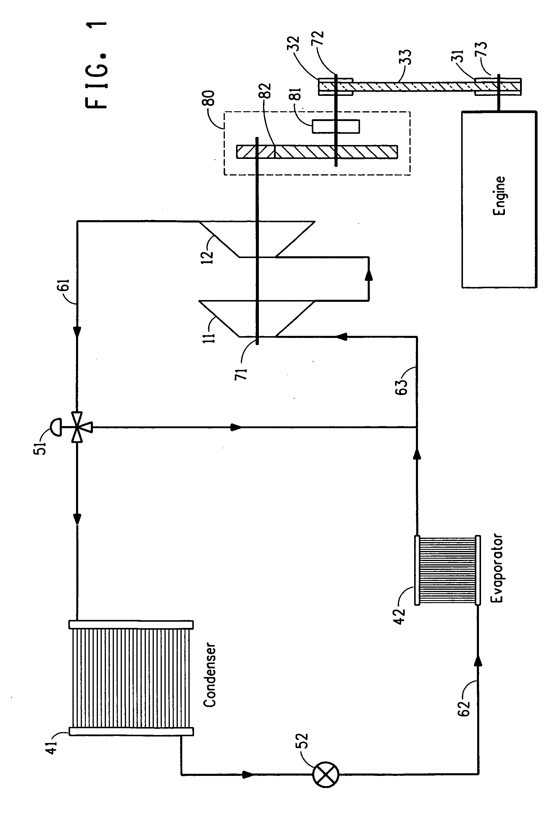 Cooling apparatus powered by a ratioed gear drive assembly