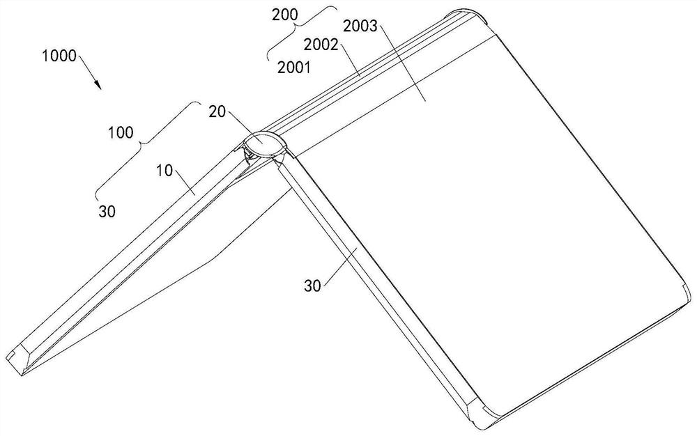 Folding devices and electronic equipment