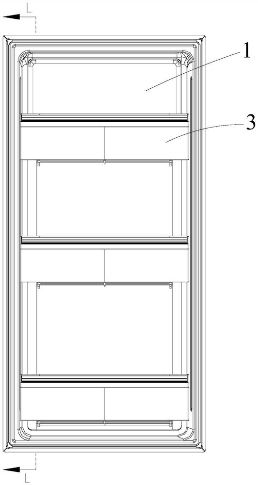 Adjustable shelf assembly, refrigerator door body and refrigerator
