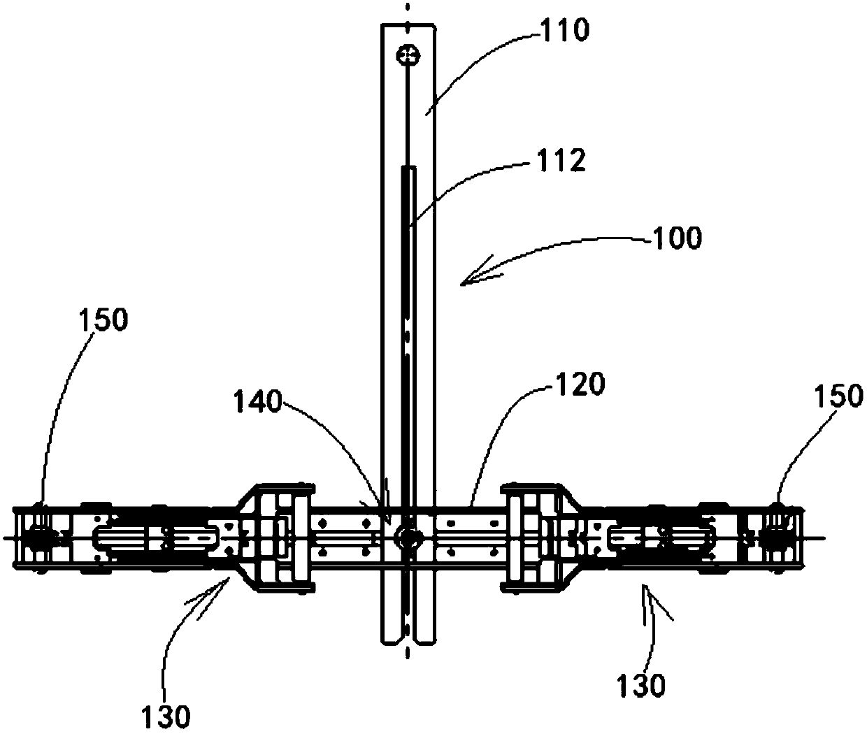 Novel ring network cabinet assembling device and assembling method