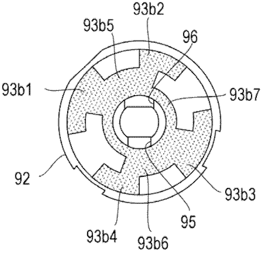 Electric-part clicking mechanism