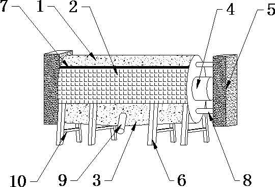 Drying and mixing device for plastic product production