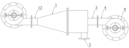 Cyclone back pressure online adjustment device