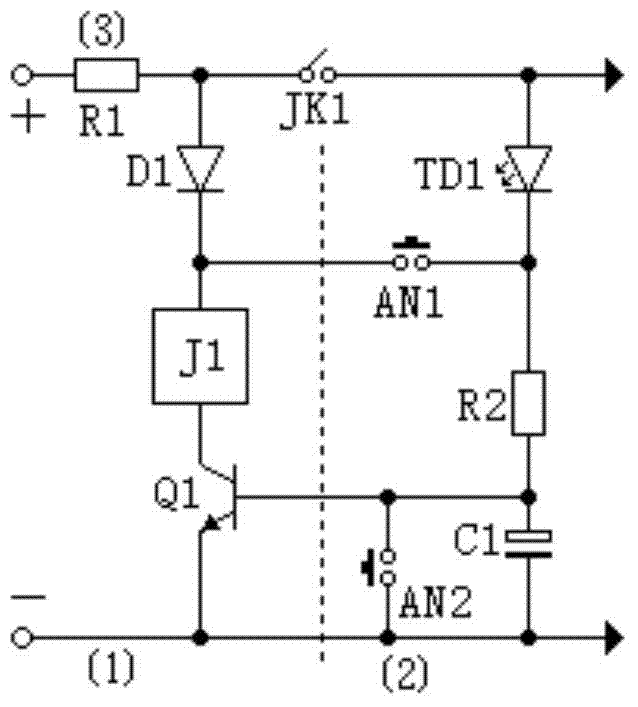 Output short circuit protection device for direct-current power supply