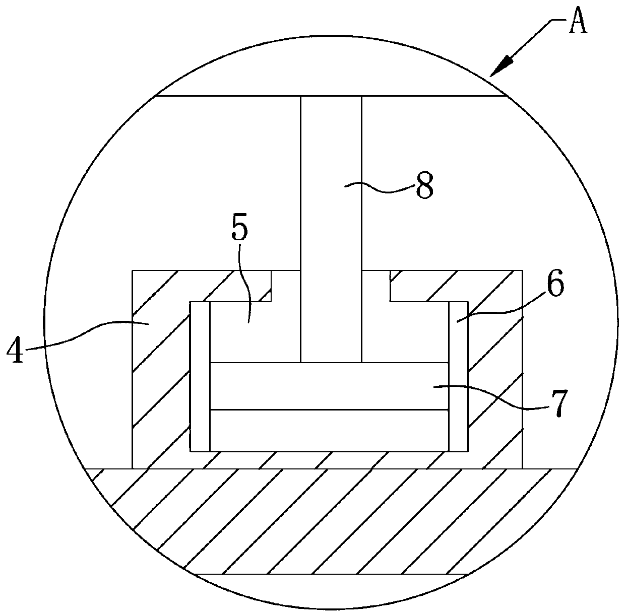 Pick seat structure of cutting pick of cantilever type heading machine