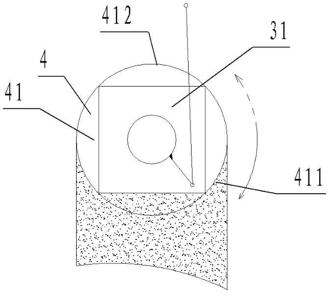 Clamping device for wrapping die