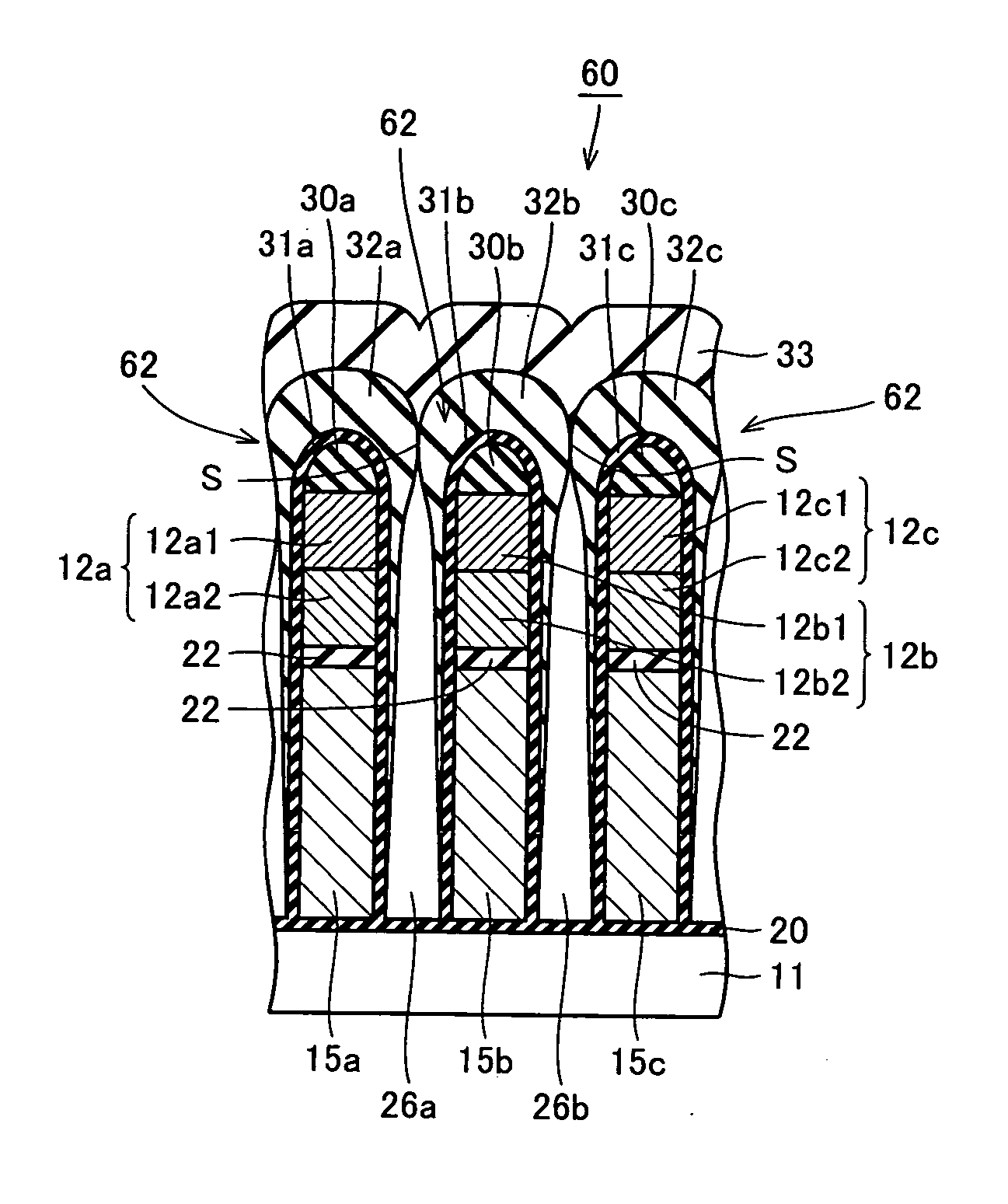 Nonvolatile semiconductor device and method of manufacturing nonvolatile semiconductor device