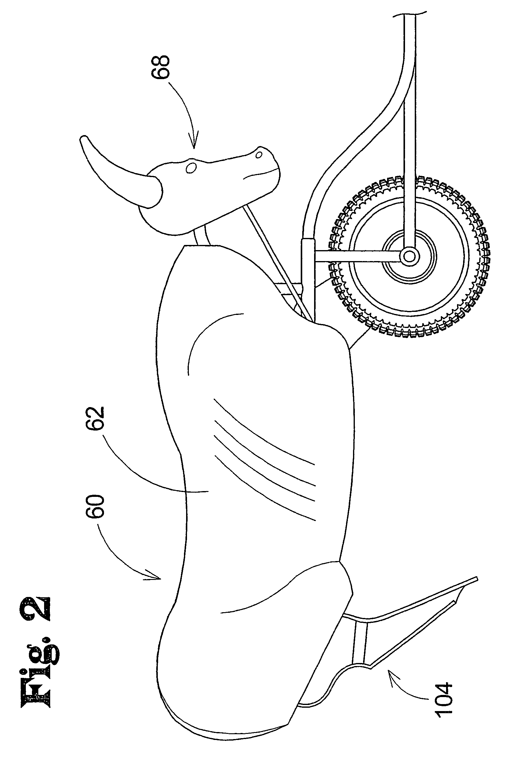 Mechanical roping steer apparatus with pivoting horns and pivoting horn support