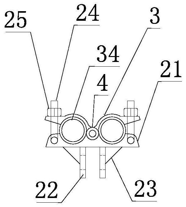 Supporting frame rotary jacking and operation method thereof