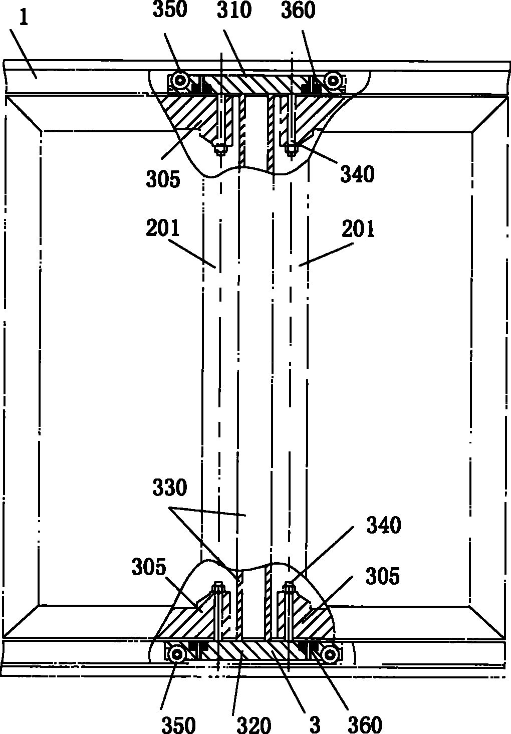 Movable door/window structure