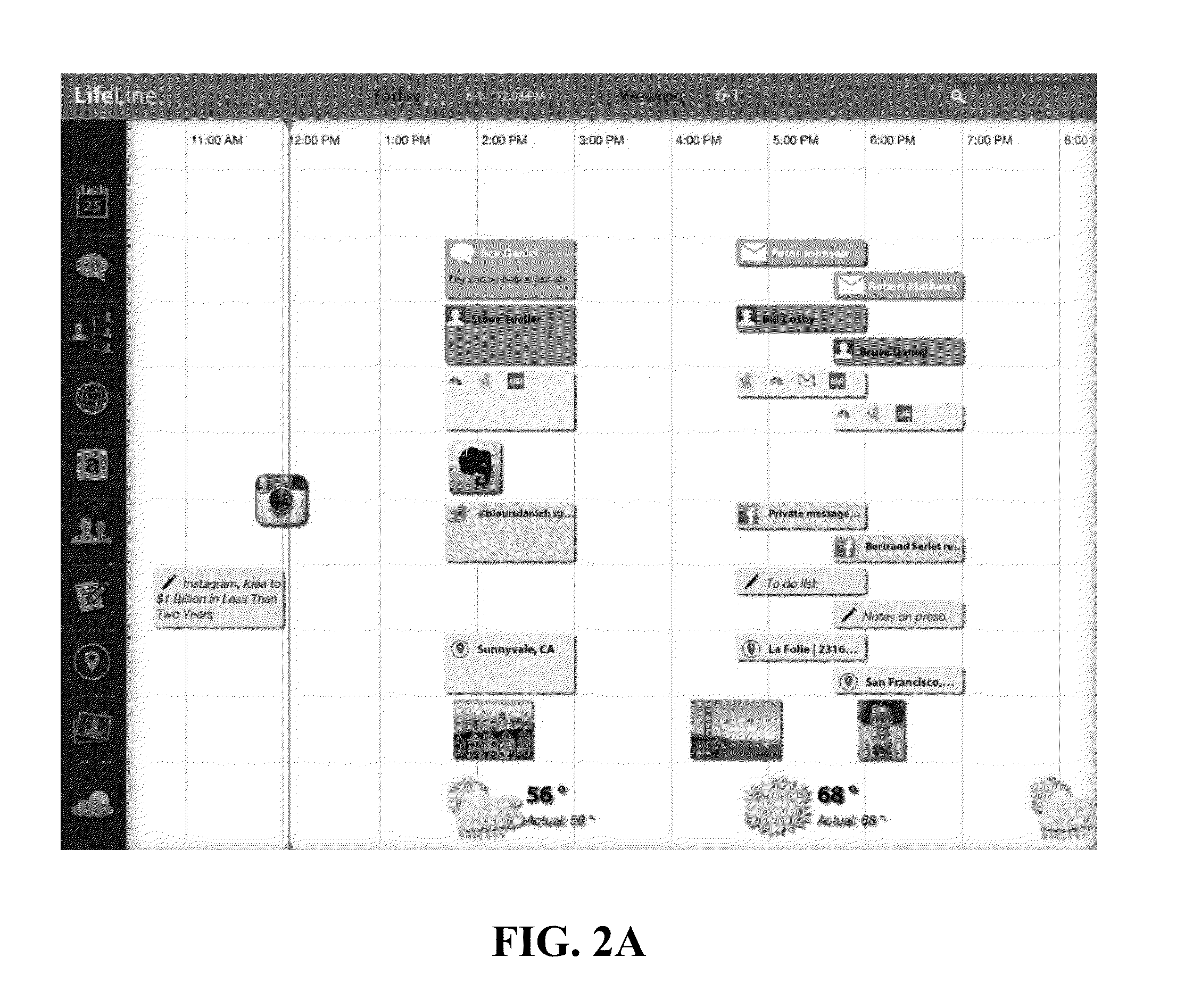 Systems and methods for a scalable, collaborative, real-time, graphical life-management interface