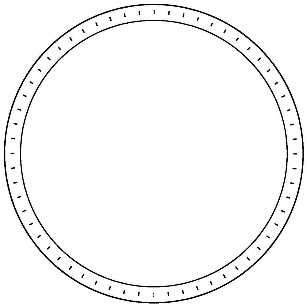 A laser engraving method for the scale of the 3D glass cover of a watch