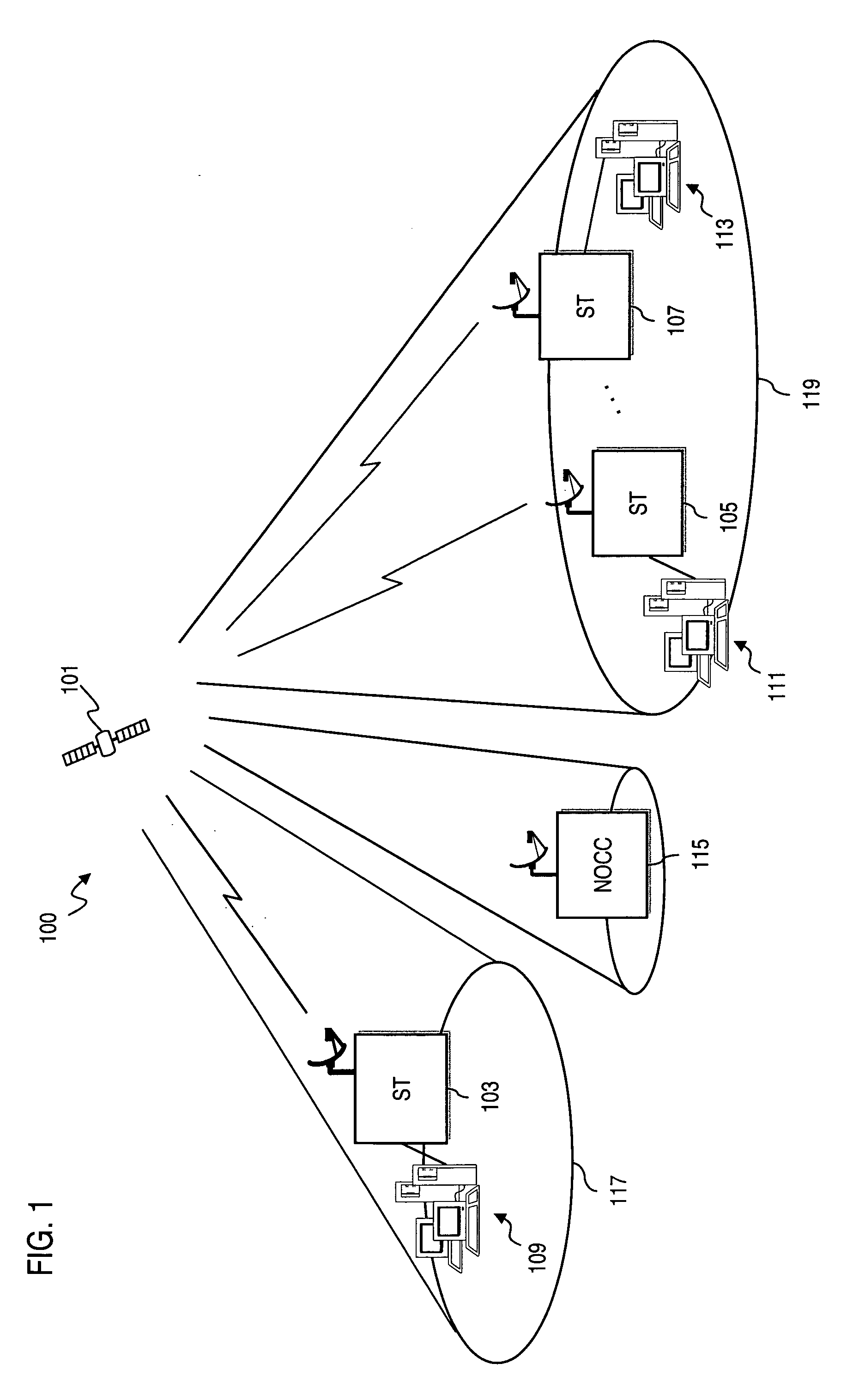 Method and system for efficient flow control in a spot beam satellite system