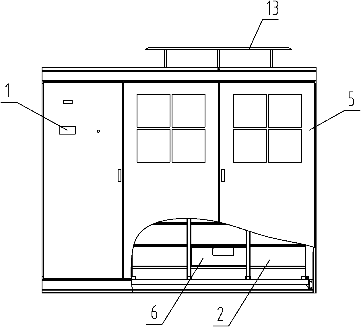 Medium-high voltage frequency converter with integrated structure