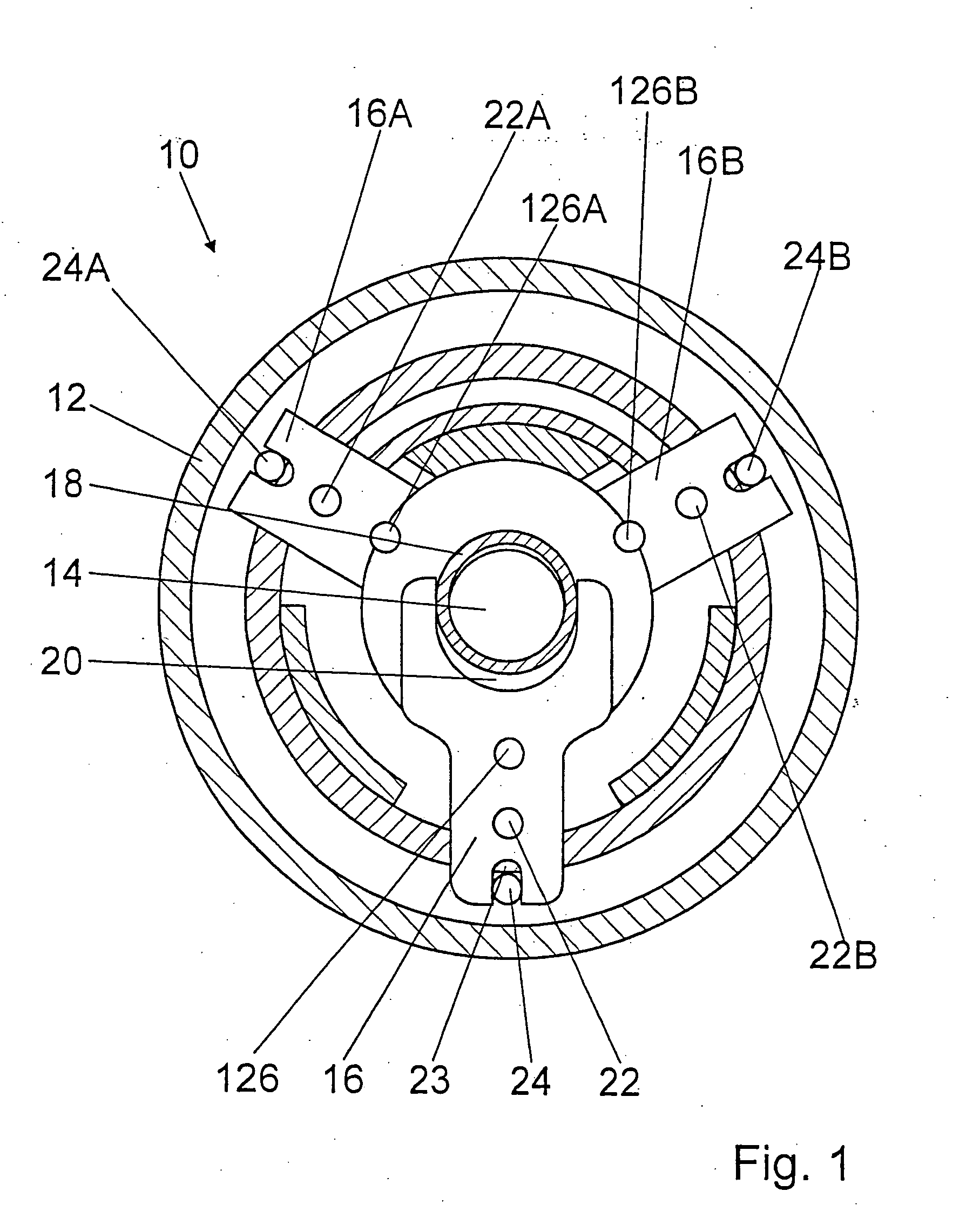 Device for driving an output mechanism
