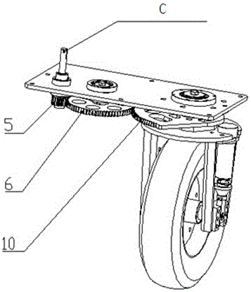 steering wheel steering mechanism
