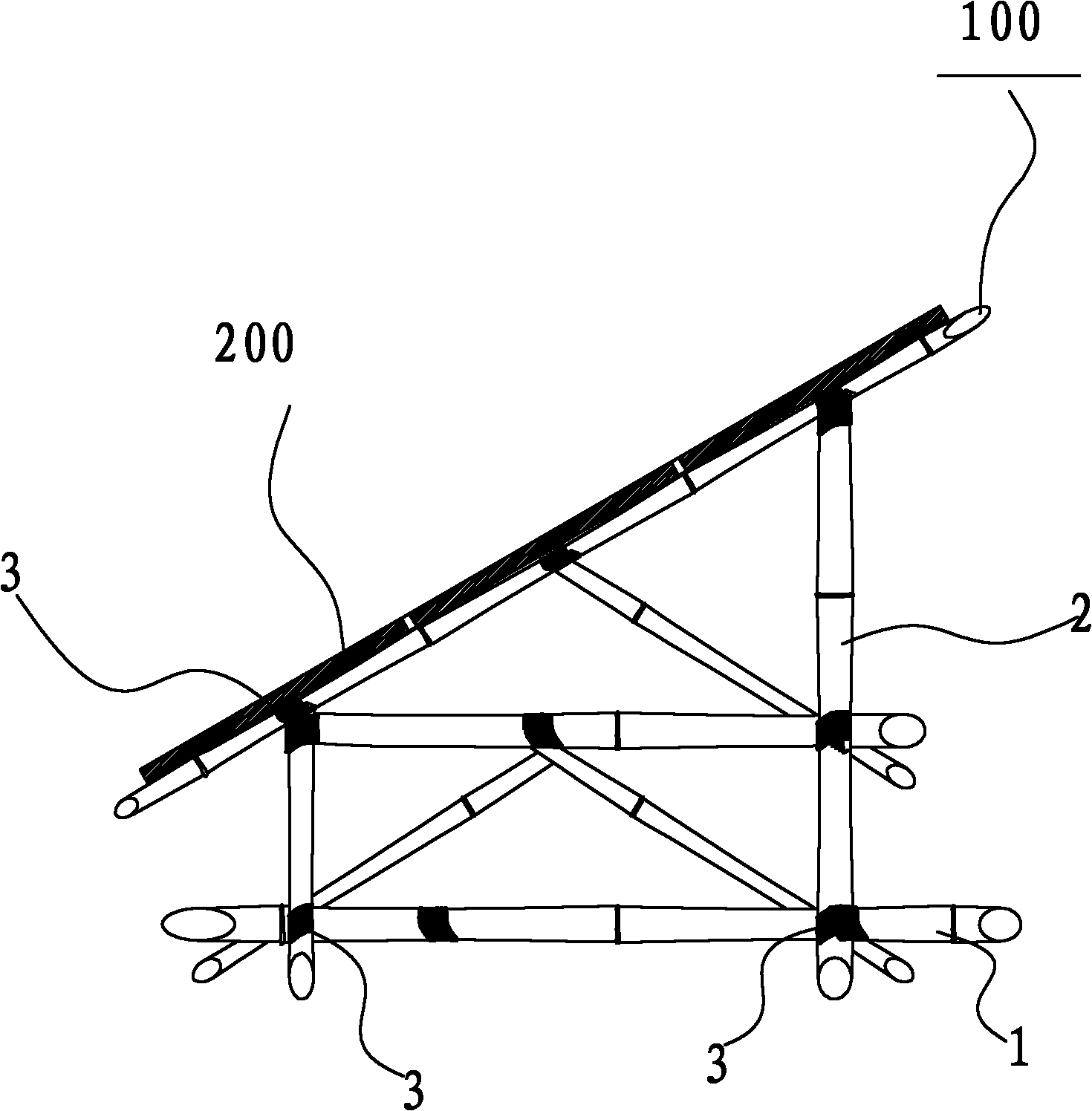 Solar bracket unit and solar cell module with same