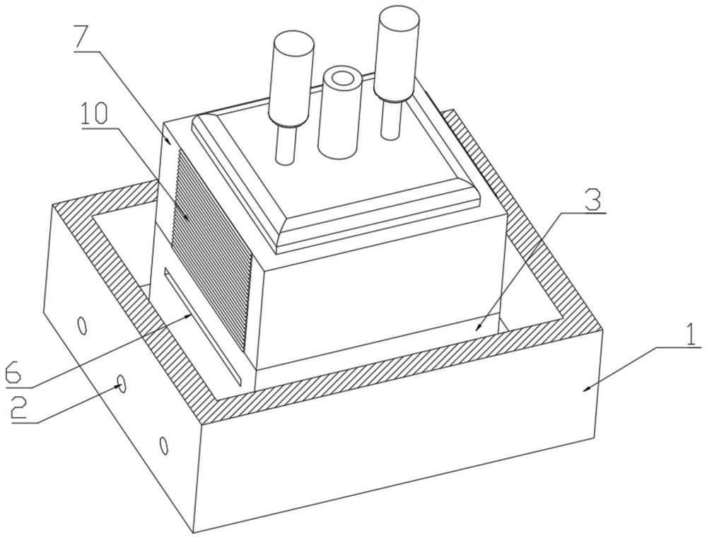 High-precision powder injection mold with locking function