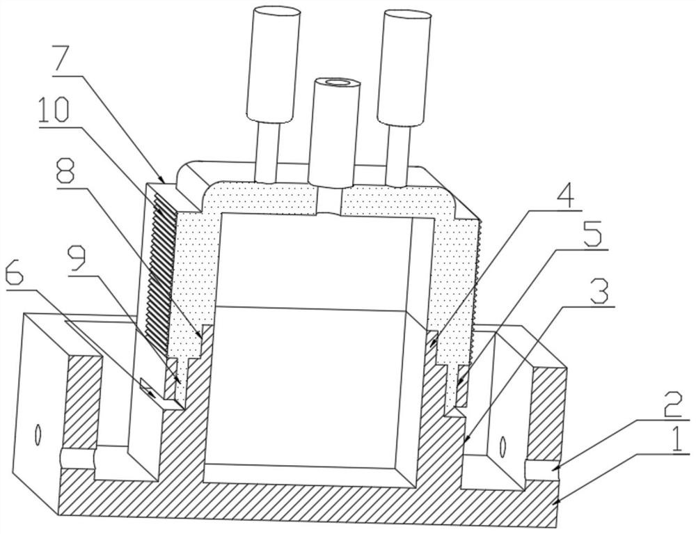 High-precision powder injection mold with locking function