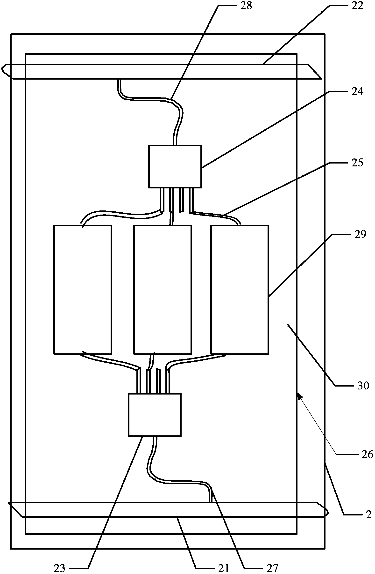 Liquid cooling system and equipment cabinet of electronic equipment