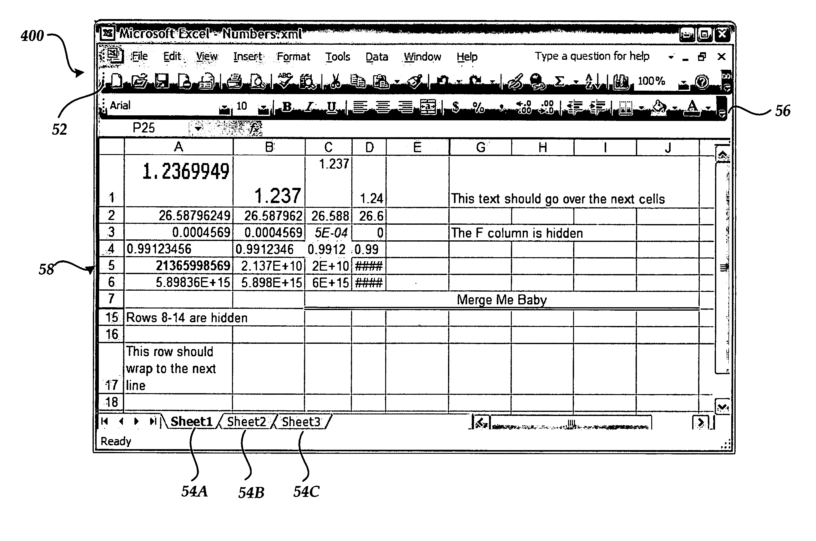 Method and apparatus for viewing and interacting with a spreadsheet from within a web browser