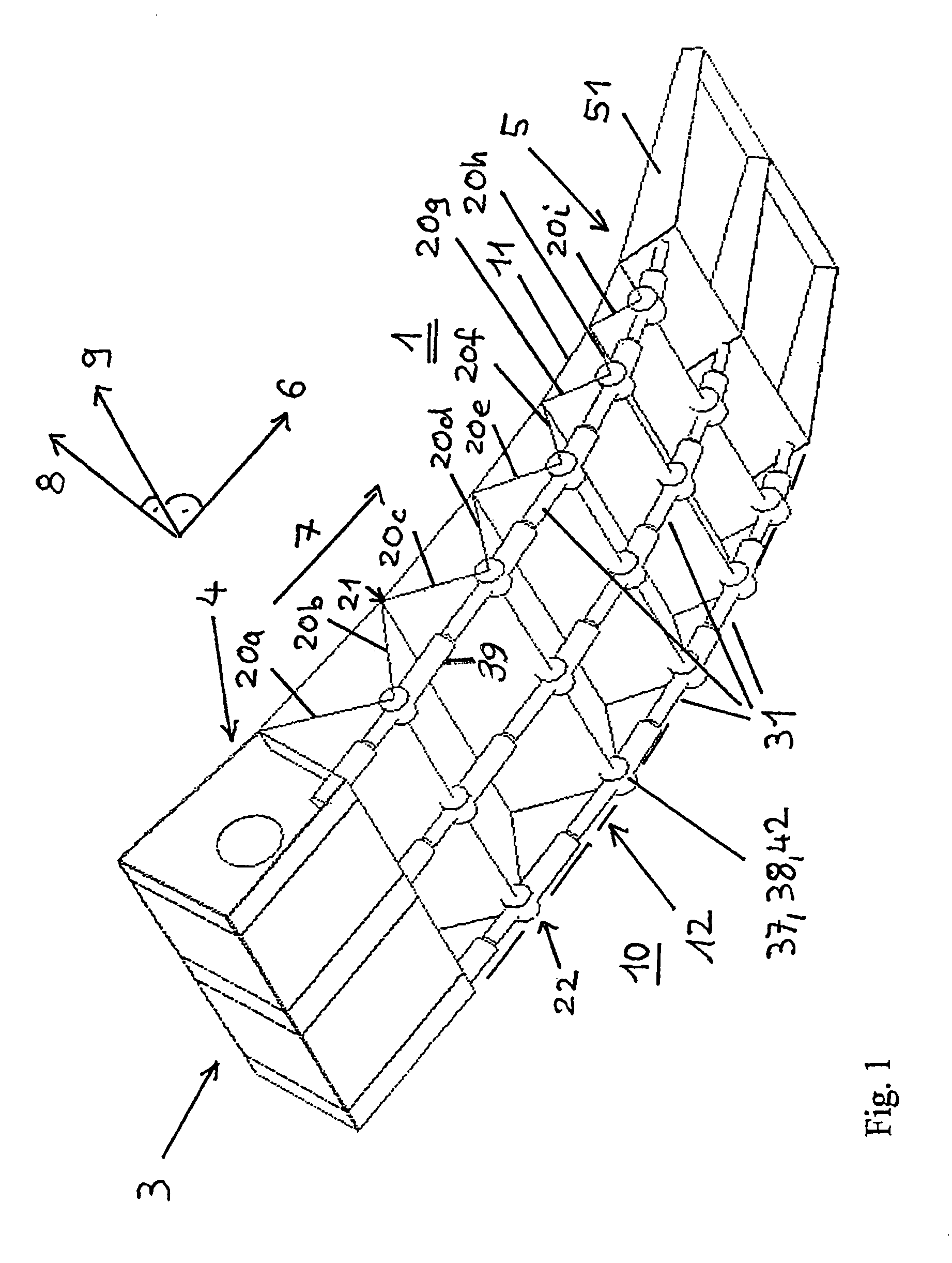 Wing, in particular airfoil of an aircraft, with a variable profile shape