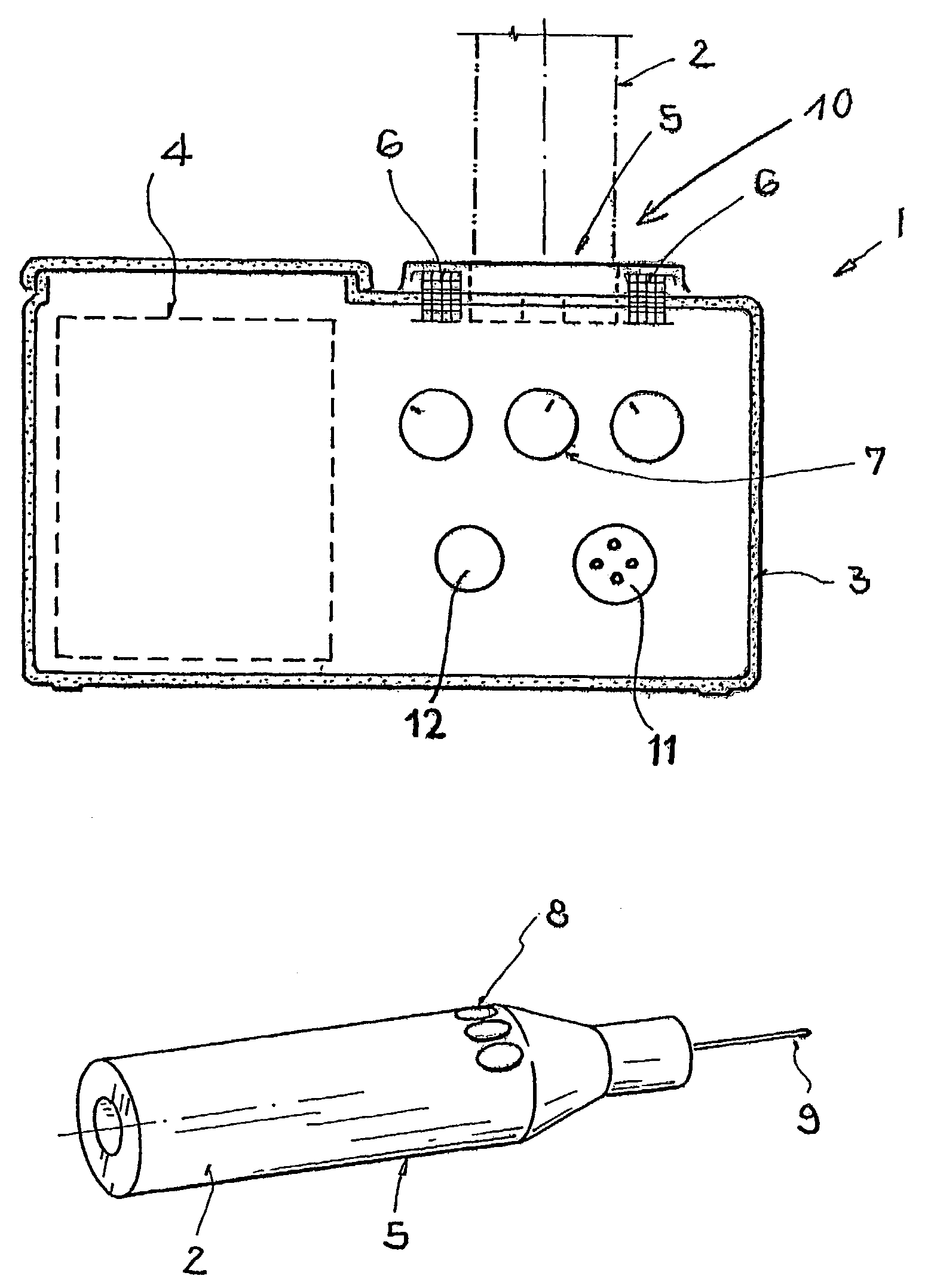 Device for supplying an electro-pen with electrical energy