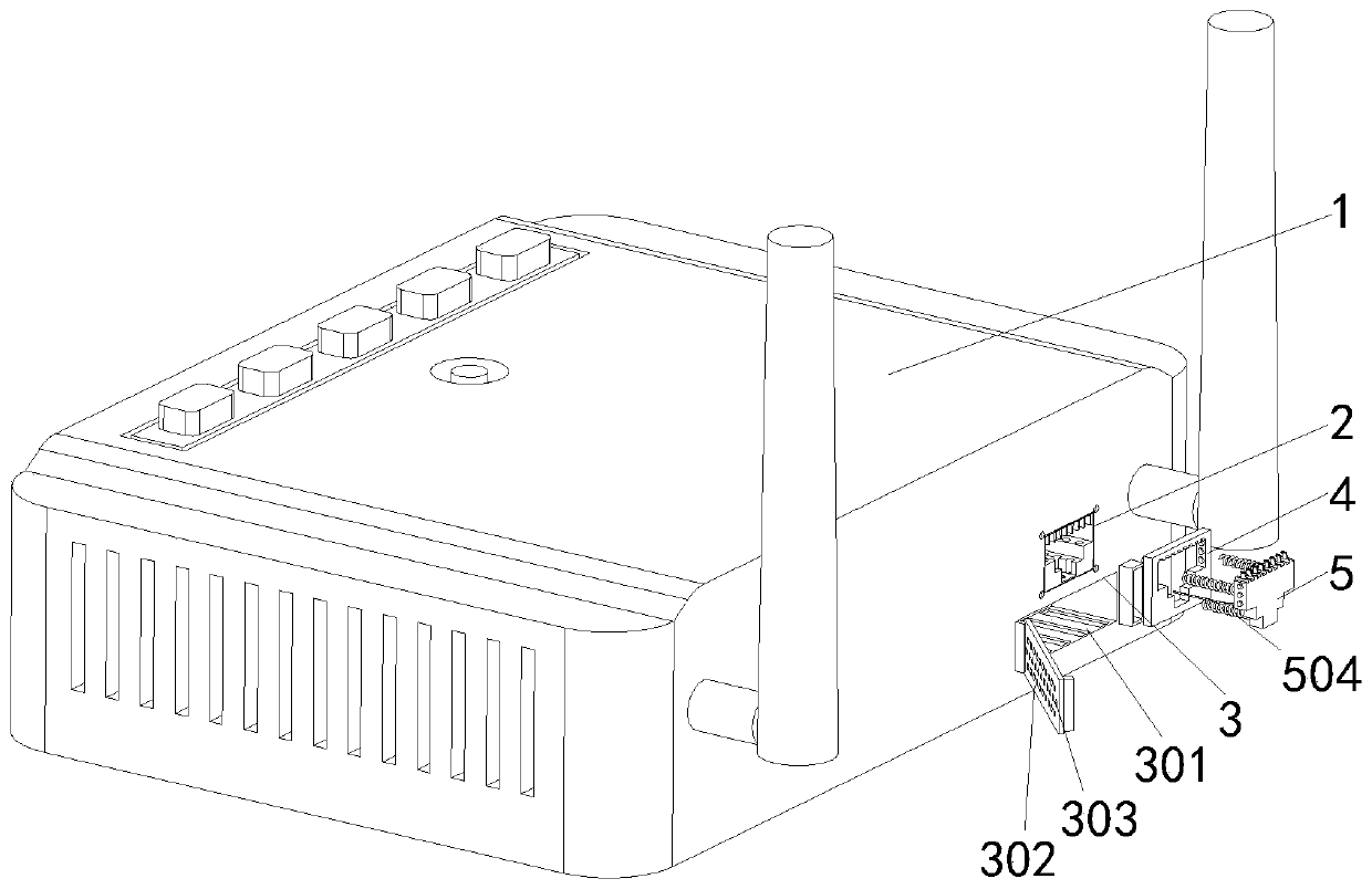 Dust removal process for network communication equipment network port assembly