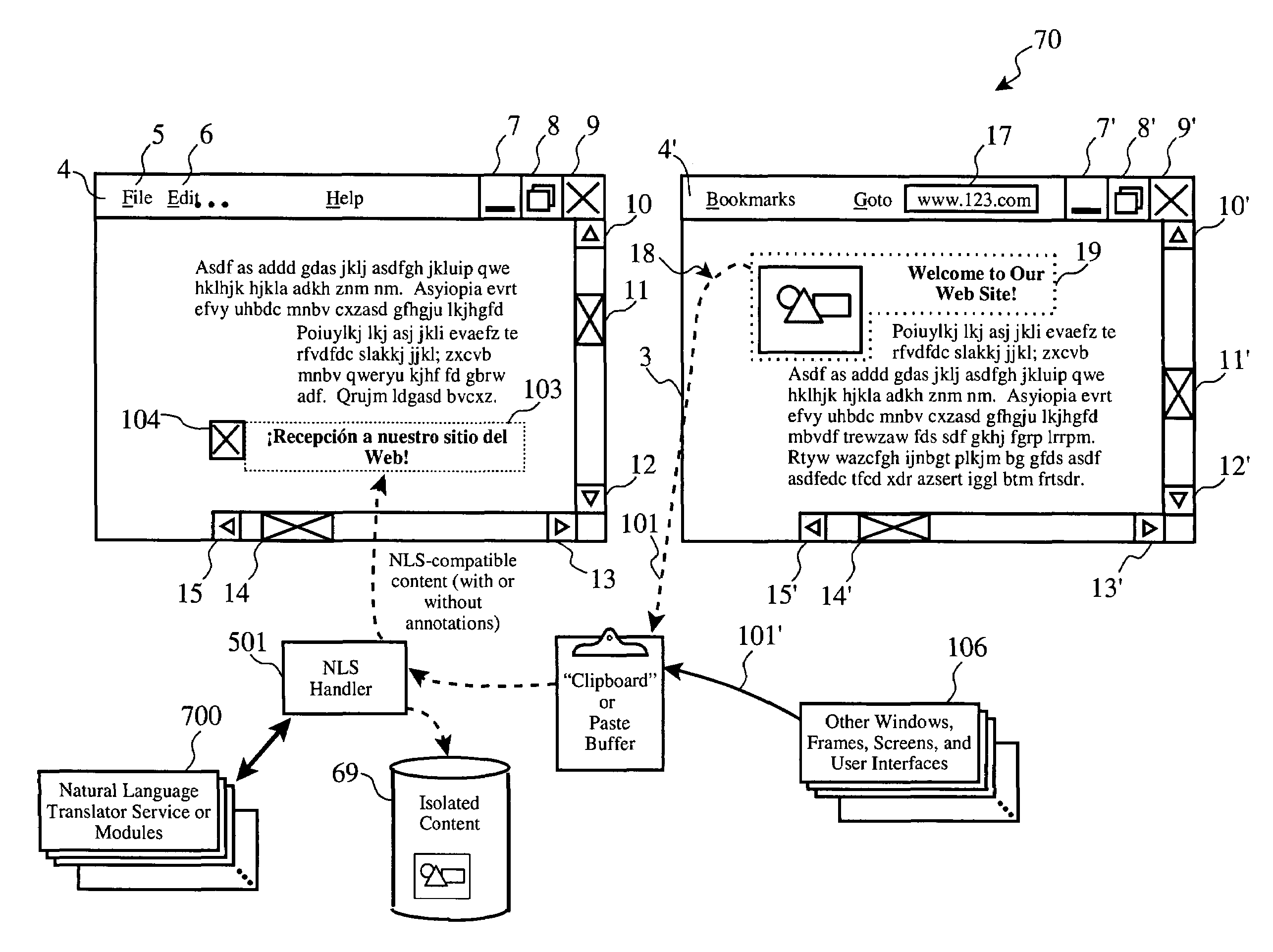 System and method for automatic natural language translation during information transfer