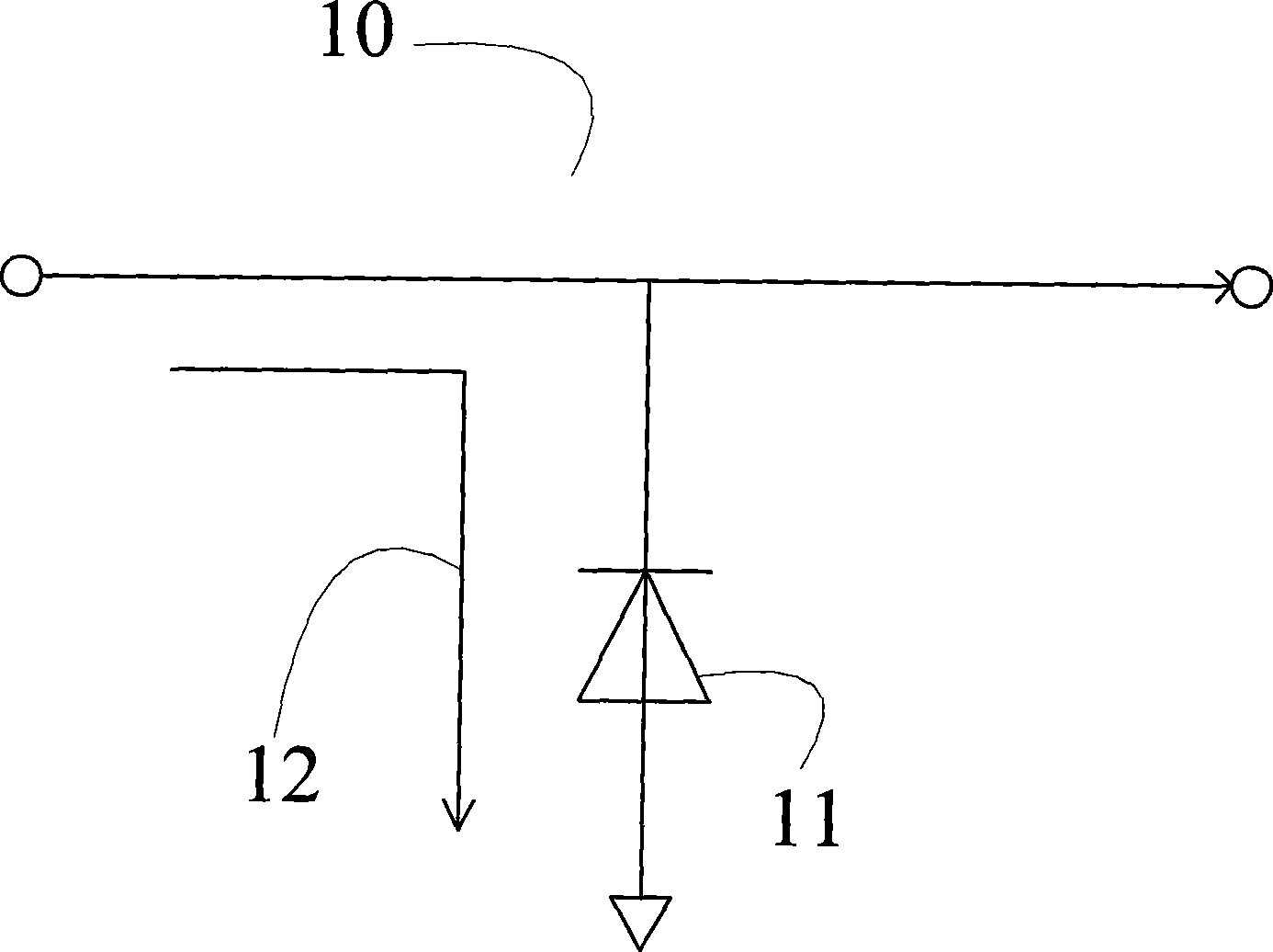Electrostatic protection method and circuit having detection control circuit