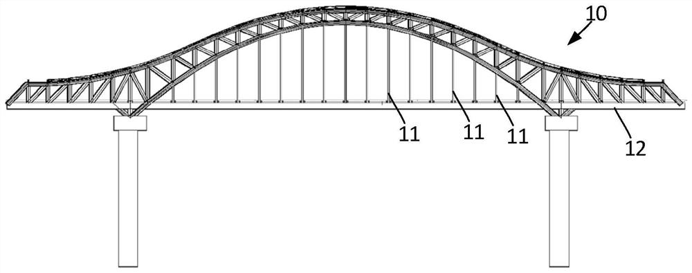 Truss arch bridge suspender safety monitoring system and method based on image recognition technology