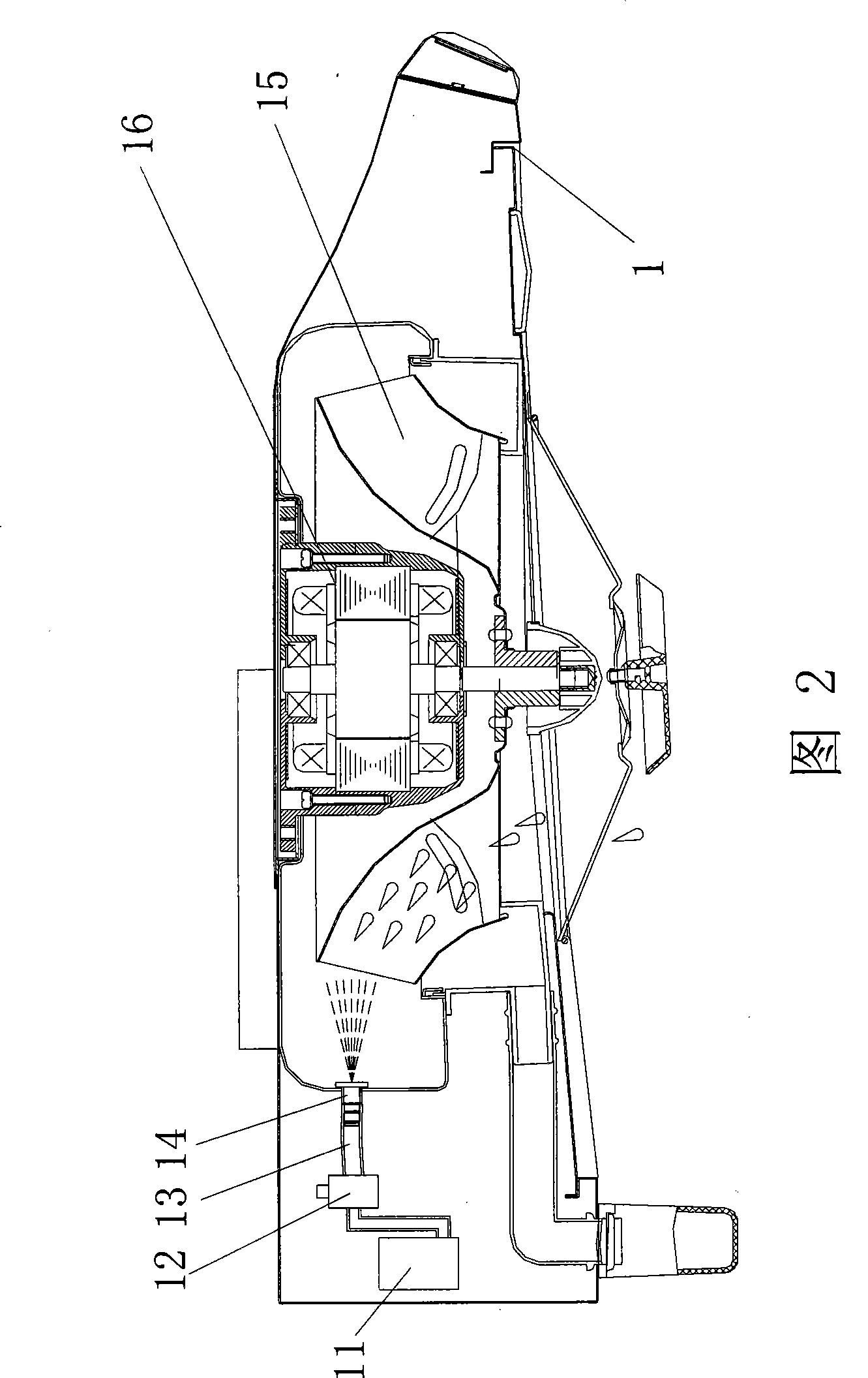 Device and method for cleaning fume exhauster