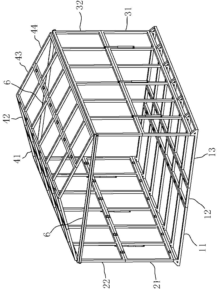Lifting method and lifting device of folding house and house system