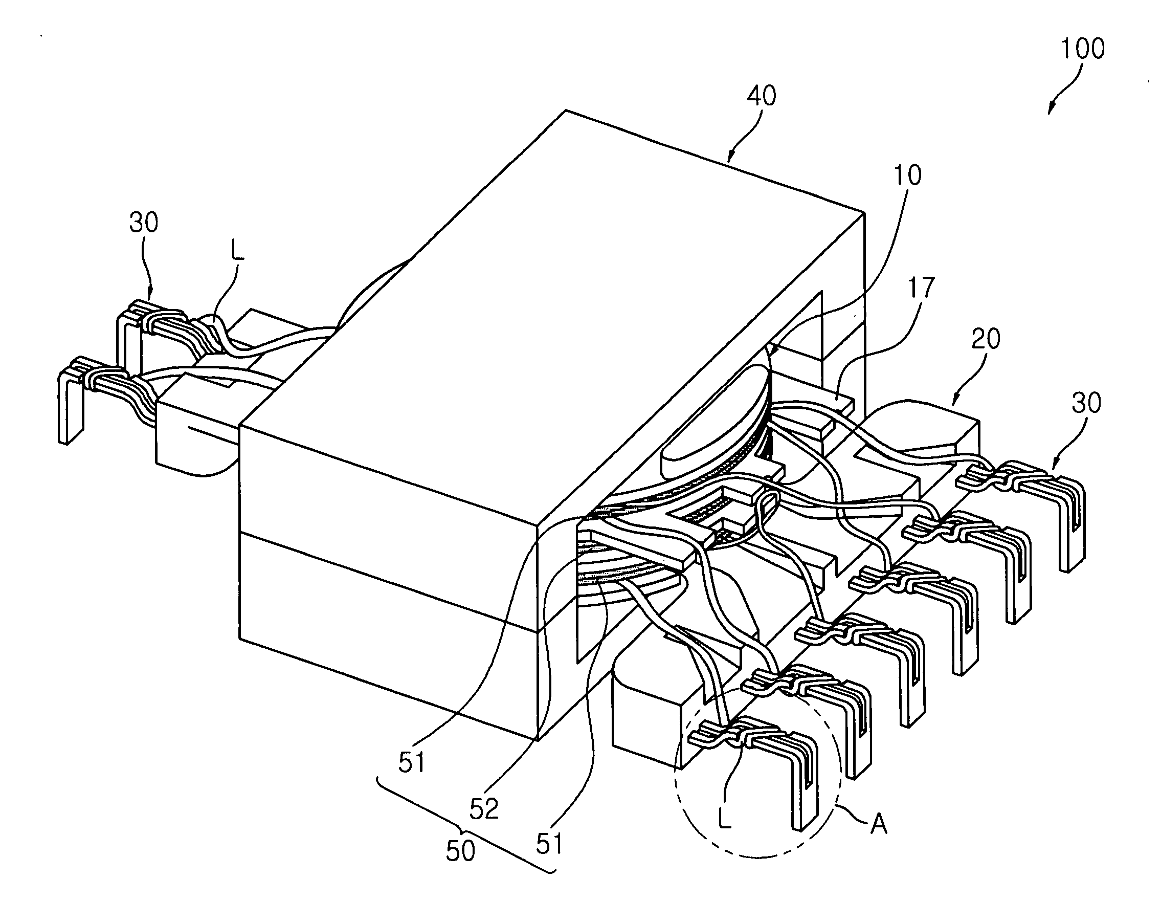 Transformer and display device using the same