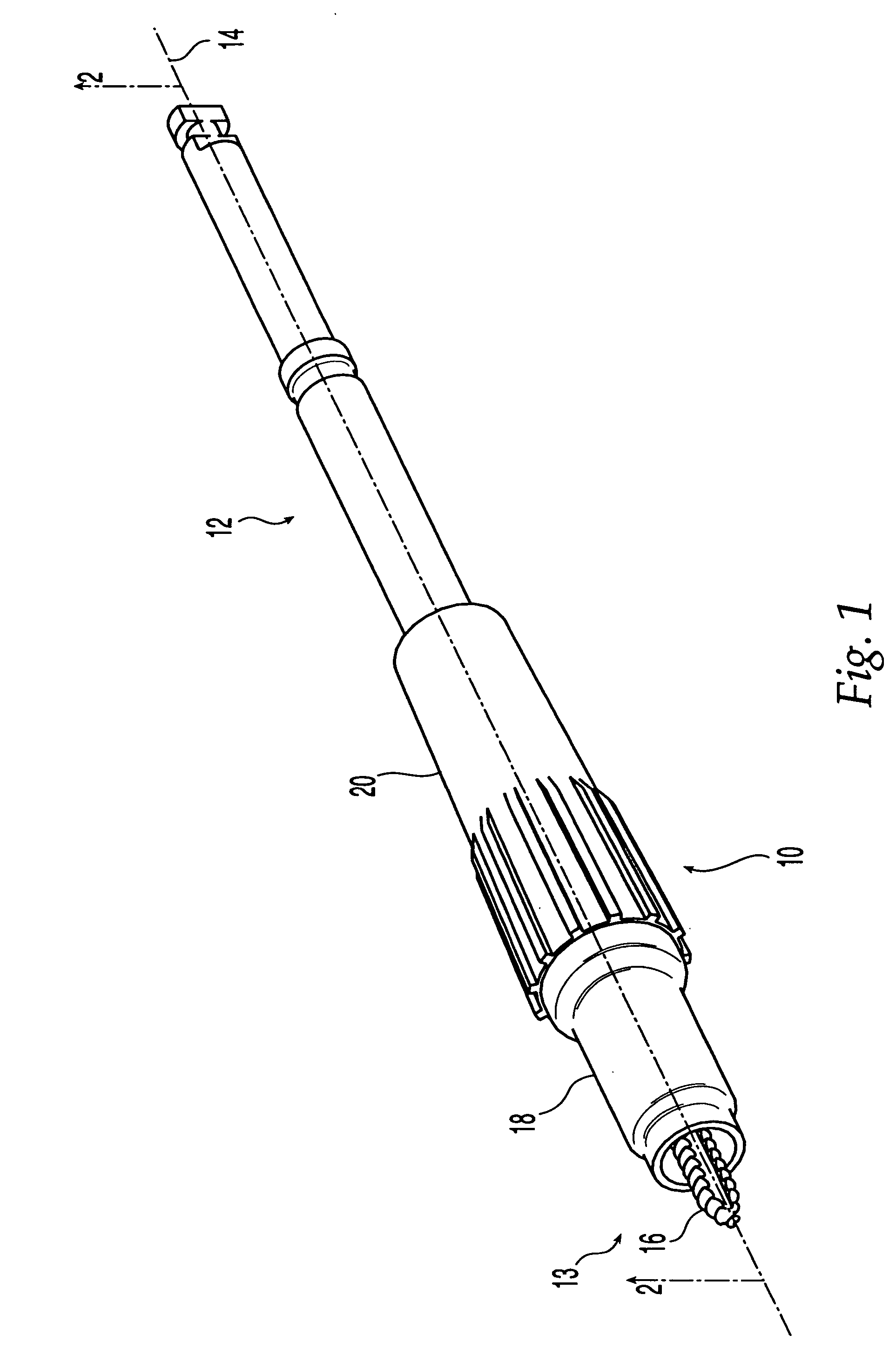 Adjustable length tap and method for drilling and tapping a bore in bone