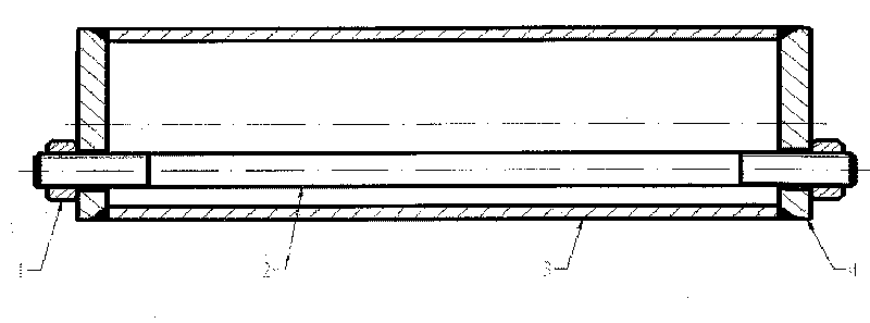 Method for correcting bending deformation of thin and long thin walled pipe under gravity force