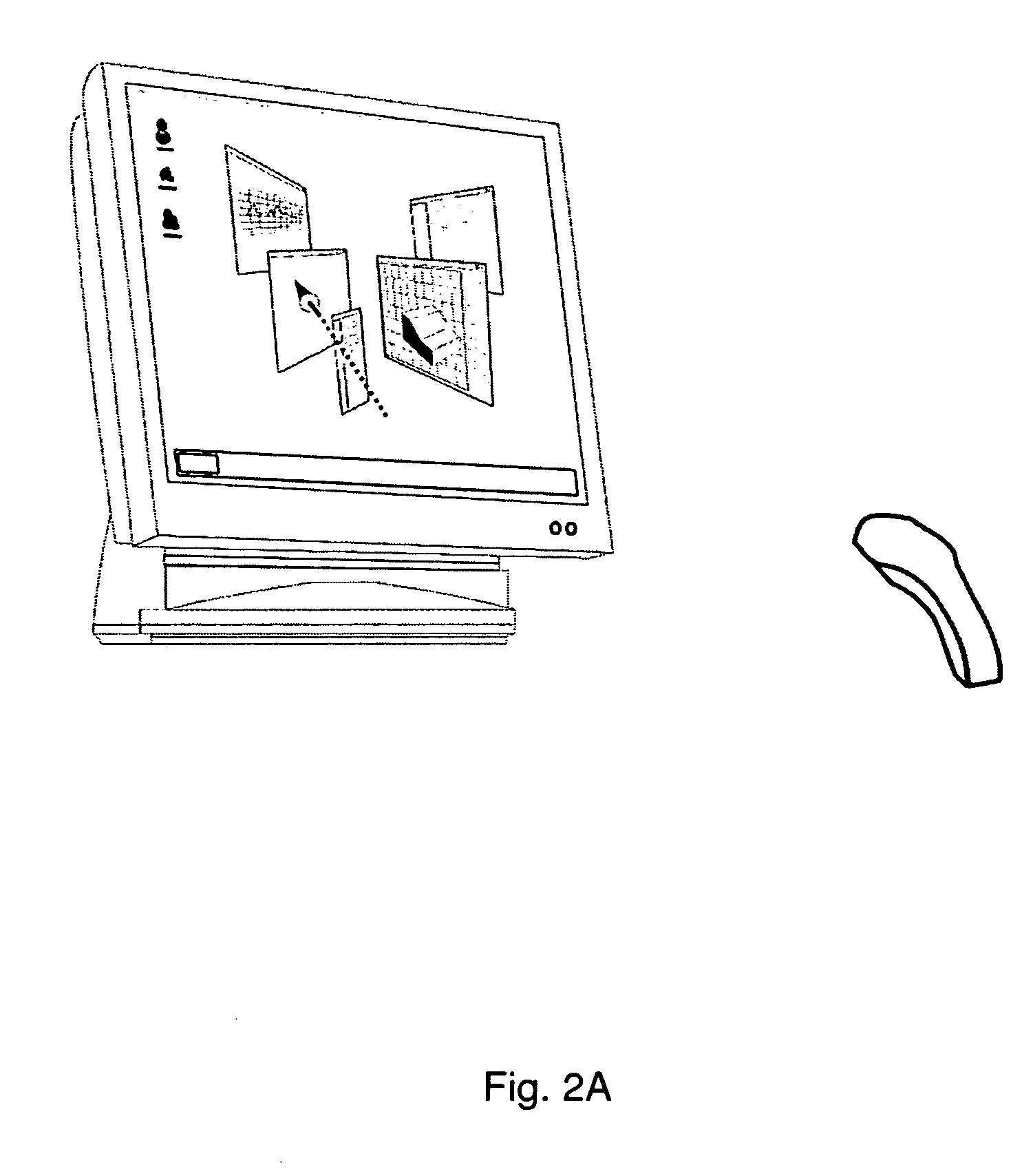 Hand-held wireless electronic device with accelerometer for interacting with a display