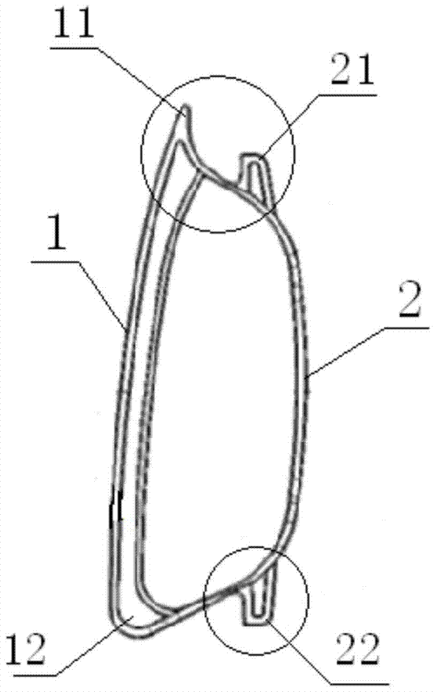 A kind of modified springback implanted handle and manufacturing process method