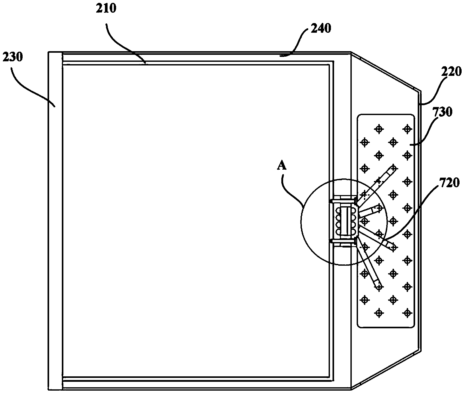 Semiconductor cooling refrigerator and hot-end heat exchange device for same