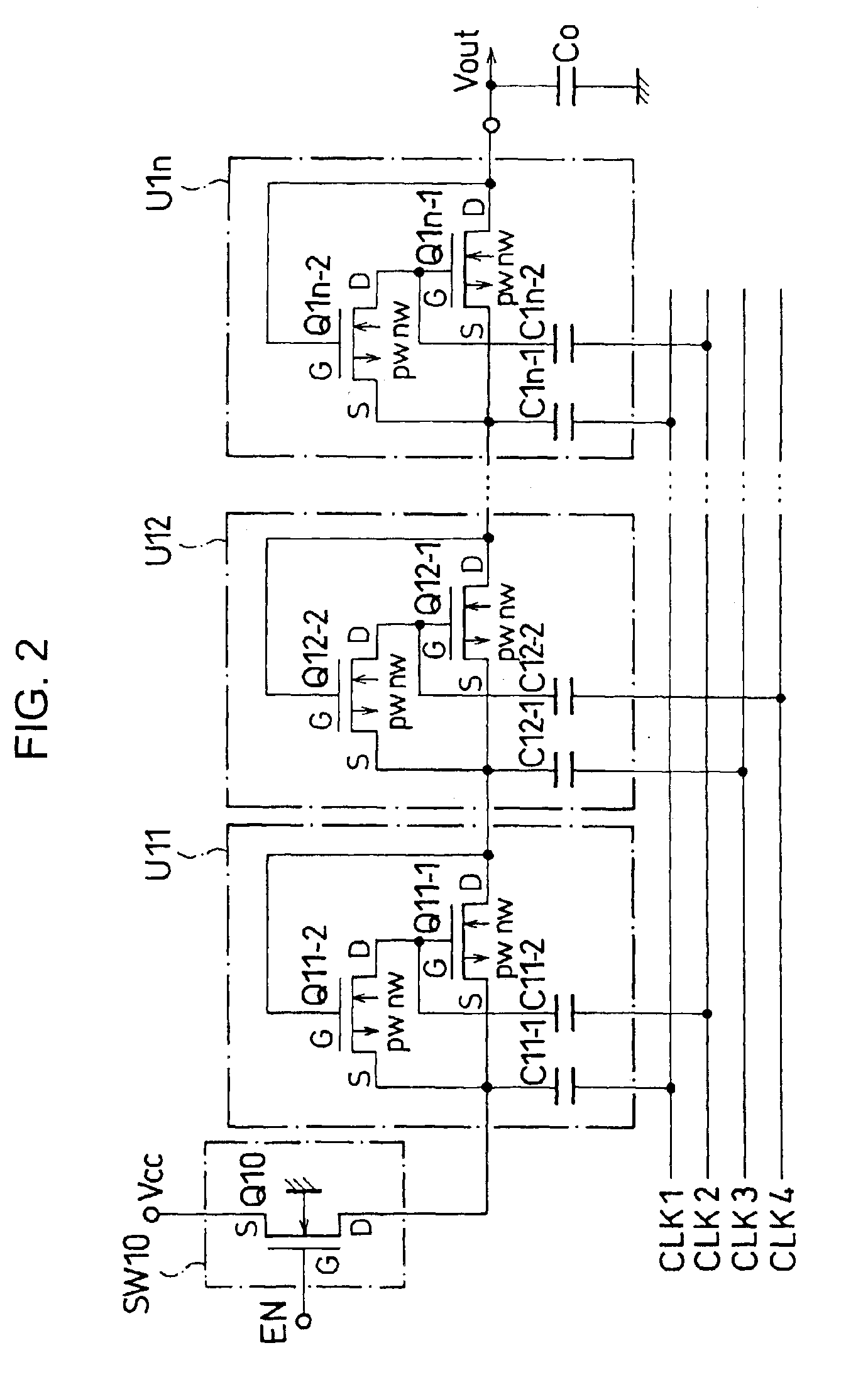 Semiconductor device equipped with a voltage step-up circuit