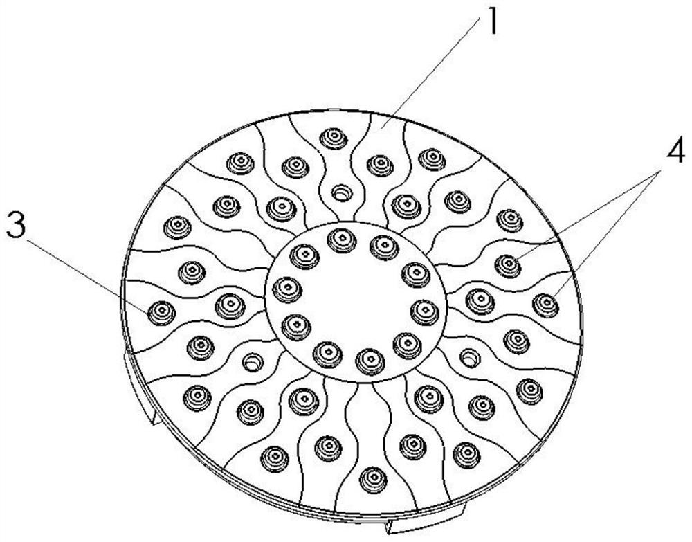 Preparation process of integrated shower head surface cover