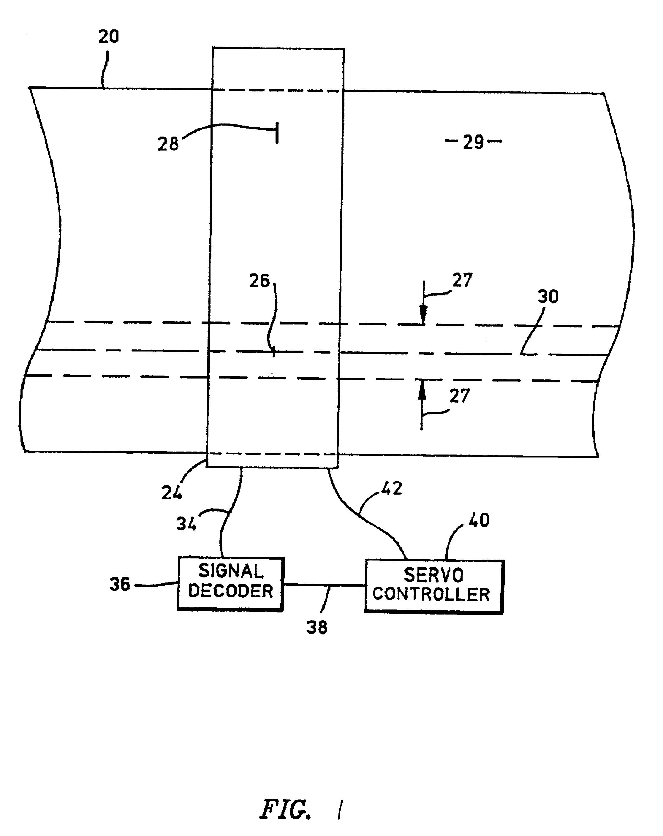 Timing based servo with fixed distances between transitions