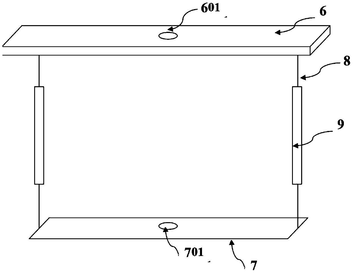 Packing fixing device and application thereof in upgrading and reconstruction of sewage plant